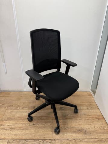 Refurbished Ergonomische Bureaustoel Gispen, Verzenden, Zwart, Zo goed als nieuw, Bureaustoel