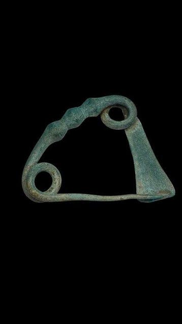IJzertijd Brons Fibula - Bronzen fibule, IJzeren Tijdperk