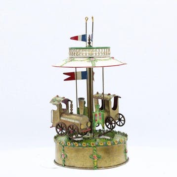 J.P. Hartmann - Blikken speelgoed - Kermis caroussel,, Antiek en Kunst