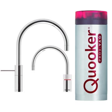 Quooker Nordic Round Twintaps met PRO3 VAQ-E Boiler Chroom, Ophalen of Verzenden, Nieuw
