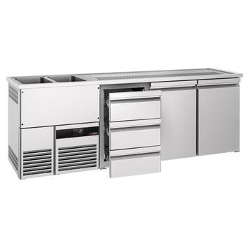 GGM Gastro | Bierkoeling PREMIUM - 2500x700mm - 2 deuren & 3, Verzenden, Nieuw in verpakking