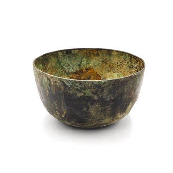 Oud-Chinees Brons Kom, Keukengerei, Schotel - 115 mm