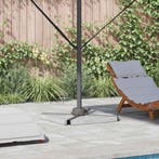 vidaXL Parasolvoet Zilver 23 x 14 x 6 cm, Verzenden, Nieuw, Minder dan 1 meter, Parasolvoet