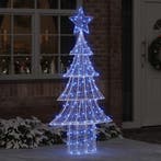 vidaXL Kerstboom met 240 LED Blauw 180 cm Acryl, Diversen, Verzenden, Nieuw