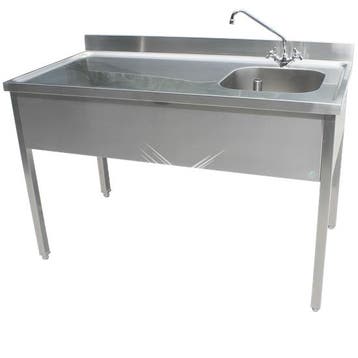Rvs cheftafel zonder bodemschap 2000x700x900 mm (spoelbak re, Verzenden, Nieuw in verpakking
