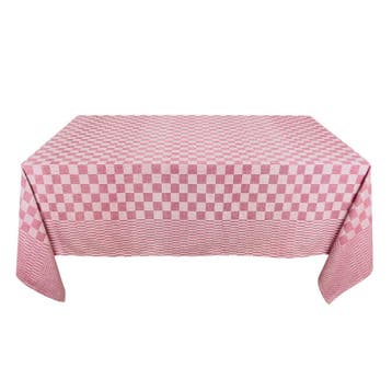 Tafelkleden Rood en Wit Geblokt 140x140cm 100% Katoen - Treb, Verzenden, Nieuw