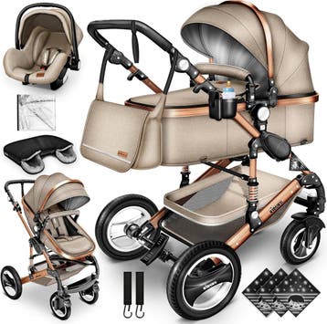 Kinderwagen 3 in 1 - Buggy - Wandelwagen - Kinderbuggy - Bei, Verzenden, Zo goed als nieuw