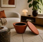 Montis design hocker by Fabian Cup- oranje, Huis en Inrichting, Banken | Voetenbanken en Poefen, Ophalen of Verzenden, Nieuw