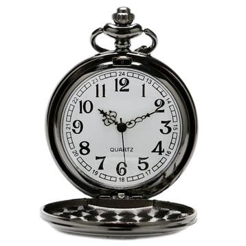Fako - Zakhorloge - XXL - Geo - Ø 47mm - Zwart, Verzenden, Nieuw