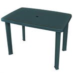 vidaXL Tuintafel 101x68x72 cm kunststof groen, Tuin en Terras, Tuintafels, Verzenden, Nieuw, Kunststof