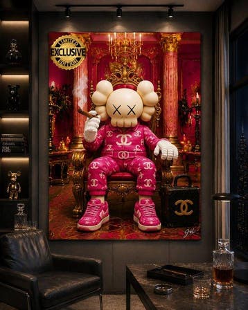 JZL - [XL] KAWS LEGO King — Chanel Pink Edition, Nieuw