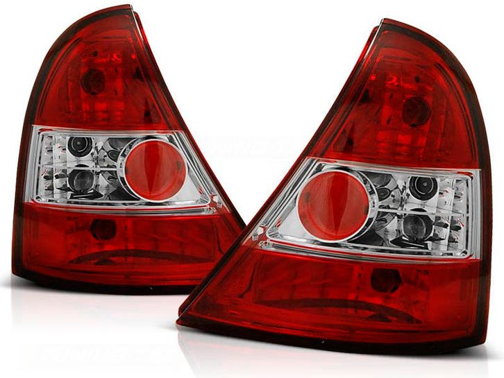 Achterlichten Renault Clio B 98-05 Rood/wit, Auto-onderdelen, Overige Auto-onderdelen, Ophalen of Verzenden