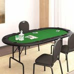 vidaXL Pokertafel voor 10 spelers inklapbaar 207x106x76 cm, Verzenden, Nieuw