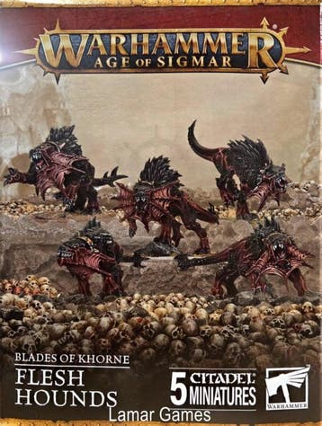 Blades of Khorne Flesh Hounds (Warhammer nieuw), Hobby en Vrije tijd, Wargaming, Ophalen of Verzenden, Nieuw