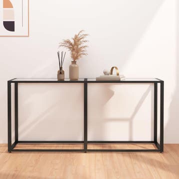 vidaXL Wandtafel 160x35x75,5 cm gehard glas transparant, Verzenden, Nieuw, Glas