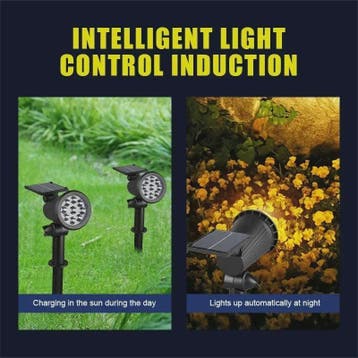 Verstelbare Solar Spotlight met 9 LED's - IP65 Waterdicht &, Tuin en Terras, Verzenden, Nieuw