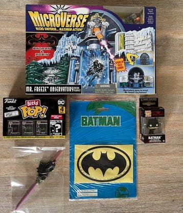 Batman - Batman Forever - Vintage toy playset, drink straw,, Nieuw