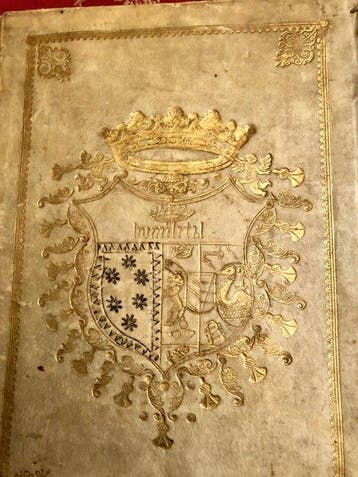 BORROMEO - STEMMA - PRINCIPE BORROMEO CON MOTTO -- UMILITAS