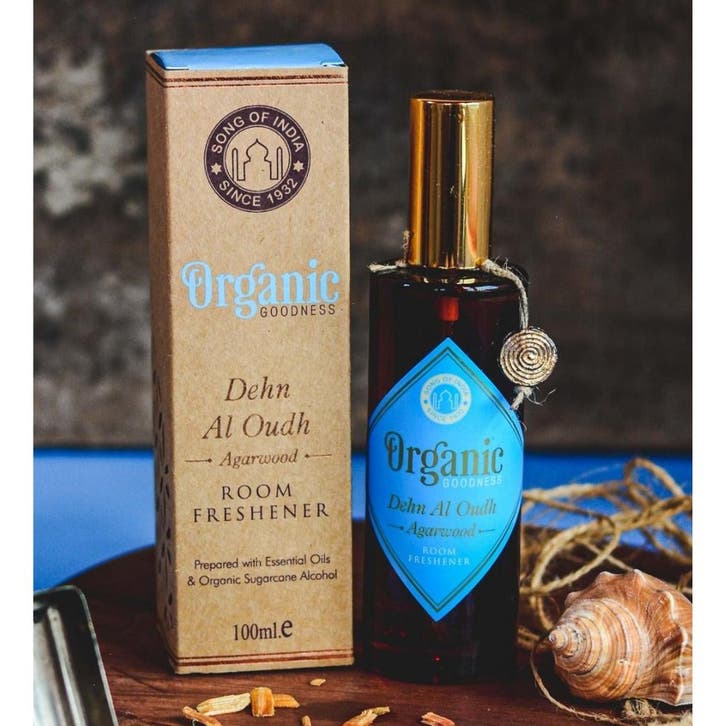 Roomspray Dehn Al Oudh (in amberkleurig glas, 100 ml) Song, Huis en Inrichting, Woonaccessoires | Overige, Ophalen of Verzenden