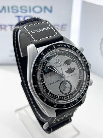 Omega x Swatch - MoonSwatch  “Mission to Earthphase” -, Sieraden, Tassen en Uiterlijk, Horloges | Heren, Nieuw