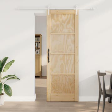 vidaXL Schuifdeur ORKDAL 73,5 x 211 cm Massief grenenhout, Verzenden, Nieuw