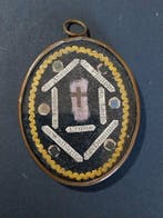 Relikwie - Messing, Glas, Hout, Papier - 1850-1900 - Heilige