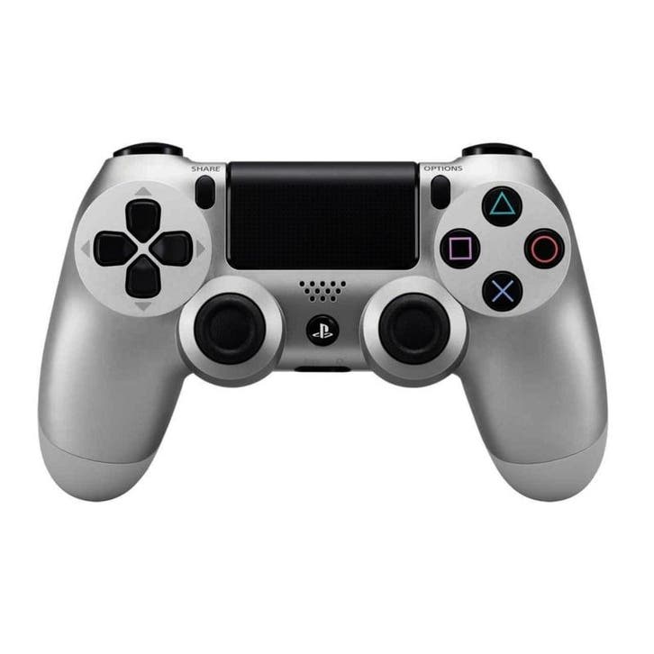 Playstation 4 / PS4 Controller DualShock 4 Zilver V2, Spelcomputers en Games, Spelcomputers | Sony PlayStation 4, Zo goed als nieuw