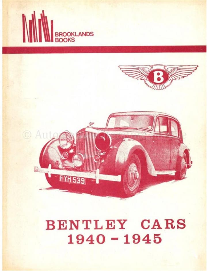 BENTLEY CARS 1940 - 1945 (BROOKLANDS), Boeken, Auto's | Boeken