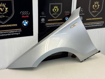 BMW 1-serie bj.2007 spatbord/voorscherm links zilver grijs, Gebruikt, Voor, BMW, Spatbord