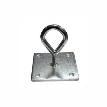 Oog met muurplaat - 100 x 100mm - Gegalvaniseerd, Ophalen of Verzenden, Nieuw, 100 tot 250 mm, Overige typen