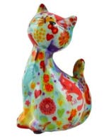 Pomme Pidou Spaarpot Kat Caramel Small 003 (8.2 x 6.8 x 1..., Verzamelen, Spaarpotten, Verzenden, Nieuw