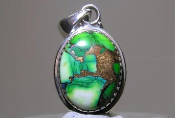 Turquoise Hanger - Hoogte: 33 mm - Breedte: 16.2 mm- 5.69 g