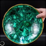 Exquise Malachiet-schaal – een meesterwerk van natuurlijke