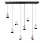 High light | Hanglamp | Helder | Clear Egg | 8 lichts, Huis en Inrichting, Lampen | Hanglampen, Nieuw, Ophalen of Verzenden, Glas