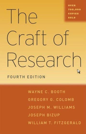 The Craft of Research - Wayne C. Booth 9780226239736, Verzenden, Zo goed als nieuw, Wayne C. Booth