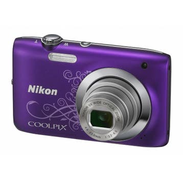 Nikon Coolpix S2600 Digitale Compact Camera - Paars/Lineart, Verzenden, Zo goed als nieuw