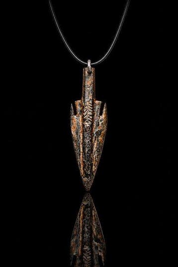 Middeleeuwen / Vikingertijd Brons Bronzen Pijlpunt Amulet