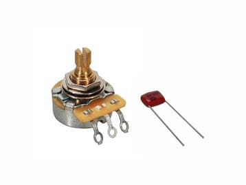 Fender 500K potmeter .375 split shaft met .022mf capacitor, Verzenden, Nieuw