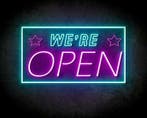 WE'RE OPEN STAR neon sign - LED neon reclame bord, Verzenden