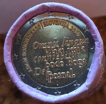 Slovenië. 2 Euro 2020 Adam Bohoric (25 coins) in roll