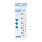 2dekans | Philips Verlengsnoer – 5-voudig Stopcontact – 3, Ophalen of Verzenden, Zo goed als nieuw
