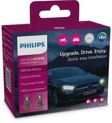 Philips Ultinon Access LED H7 set 11972U2500CX, Verzenden, Nieuw
