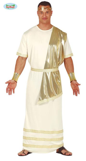 Romeinse Toga Heren Goud, Kleding | Heren, Carnavalskleding en Feestkleding, Ophalen of Verzenden, Nieuw