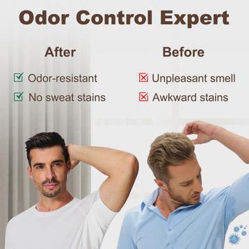 S–XL Heren T-shirt met Zweetabsorberende Onderarmpads - Adem, Kleding | Heren, Verzenden, Nieuw