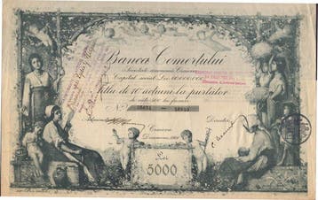 Roemenië. Banca Comertului 1921 (Zonder minimumprijs)