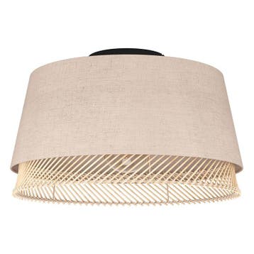 Beige plafonnière stof, Ruby, Ophalen of Verzenden, Nieuw