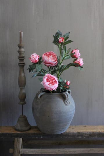 Namaak pioenrozen in pot Pink 68 cm, Ophalen of Verzenden, Nieuw