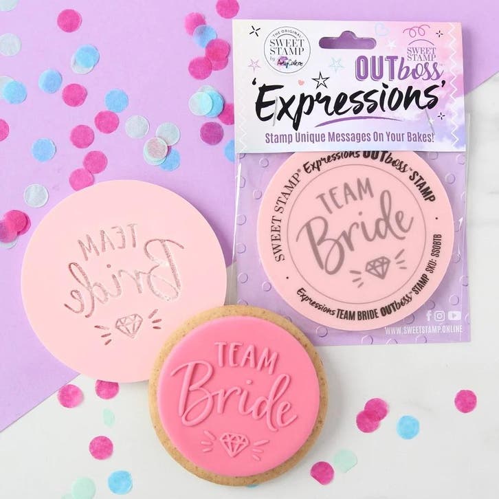 Sweet Stamp Outboss Team Bride, Hobby en Vrije tijd, Taarten en Cupcakes maken, Nieuw, Verzenden