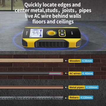 FNIRSI WD-01/WD-02 Muurscanner: Vind Metaal, Hout & AC-kabel, Verzenden, Nieuw