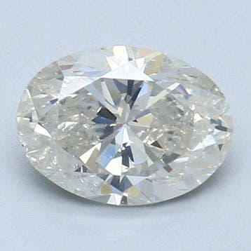 1 pcs Diamant (Natuurlijk) - 1.04 ct - Ovaal - I - SI2 -, Nieuw